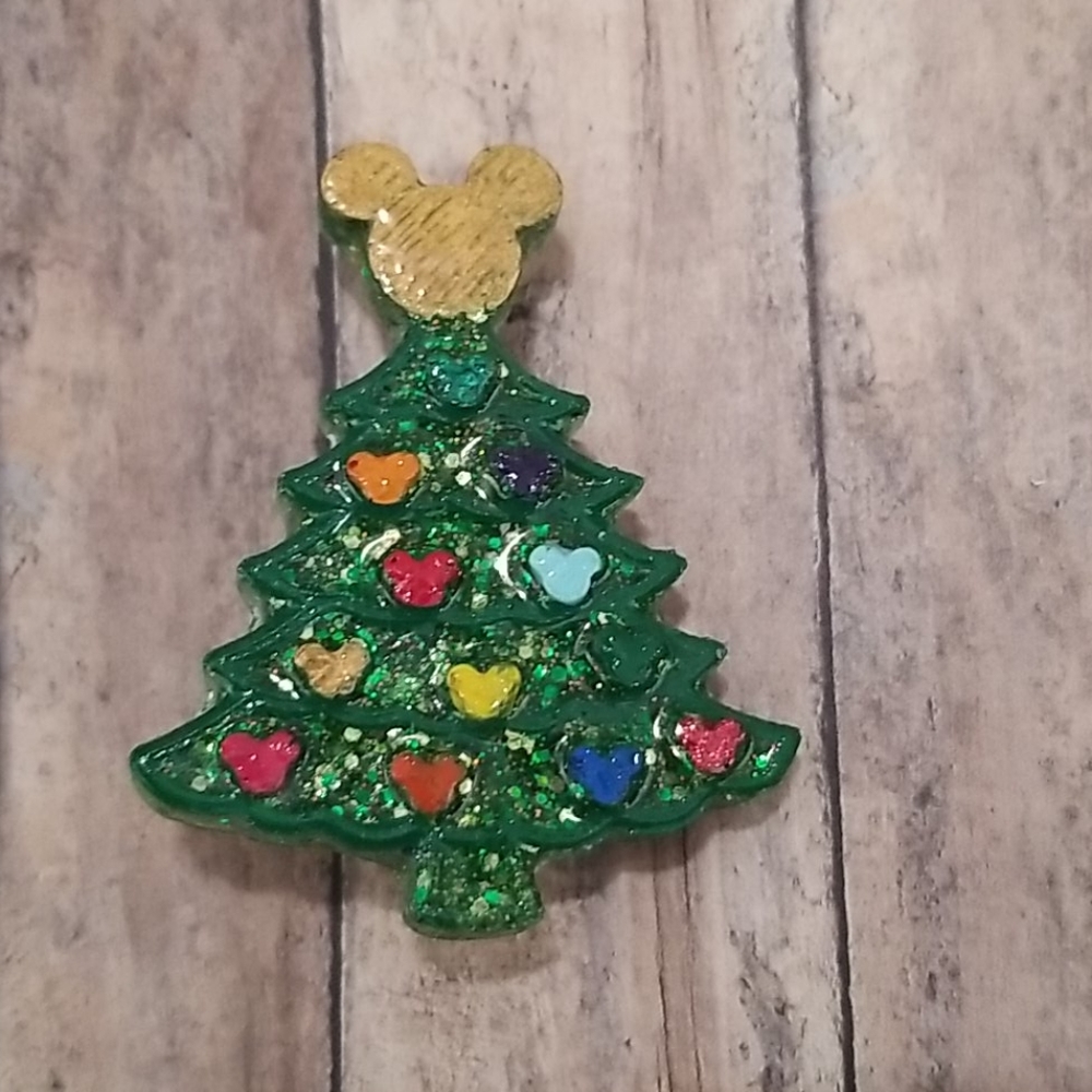 Mickey Christmas Tree Brooch